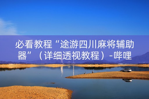 必看教程“途游四川麻将辅助器”（详细透视教程）-哔哩哔哩