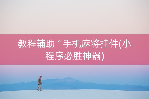 教程辅助“手机麻将挂件(小程序必胜神器)