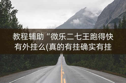 教程辅助“微乐二七王跑得快有外挂么(真的有挂确实有挂)