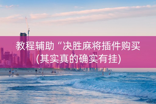 教程辅助“决胜麻将插件购买(其实真的确实有挂)