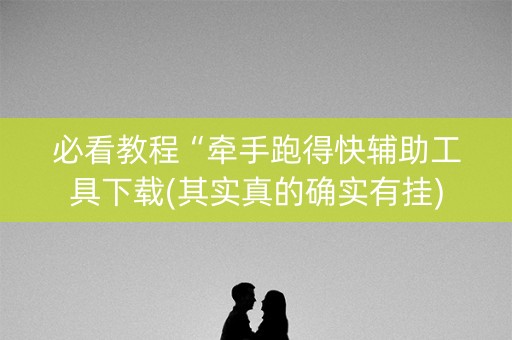 必看教程“牵手跑得快辅助工具下载(其实真的确实有挂)
