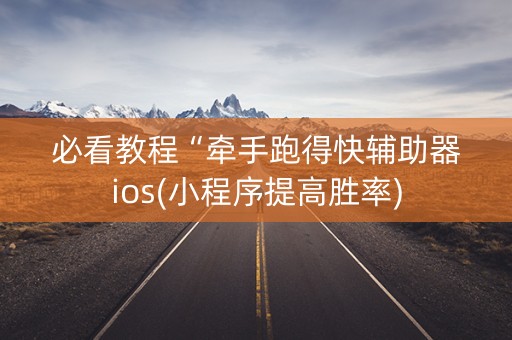 必看教程“牵手跑得快辅助器ios(小程序提高胜率)