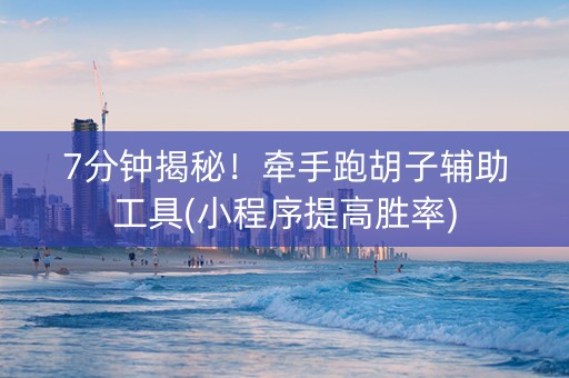 7分钟揭秘！牵手跑胡子辅助工具(小程序提高胜率)