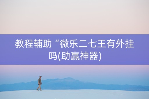 教程辅助“微乐二七王有外挂吗(助赢神器)