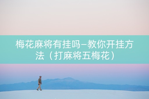 梅花麻将有挂吗—教你开挂方法（打麻将五梅花）