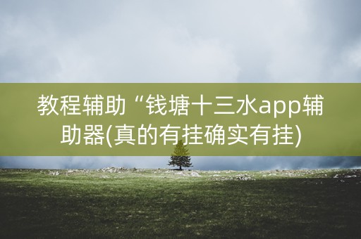 教程辅助“钱塘十三水app辅助器(真的有挂确实有挂)