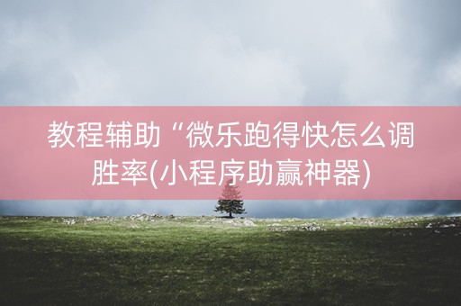 教程辅助“微乐跑得快怎么调胜率(小程序助赢神器)