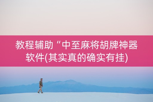 教程辅助“中至麻将胡牌神器软件(其实真的确实有挂)
