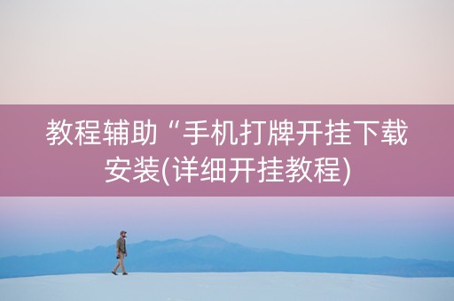 教程辅助“手机打牌开挂下载安装(详细开挂教程)