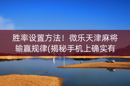胜率设置方法！微乐天津麻将输赢规律(揭秘手机上确实有猫腻)