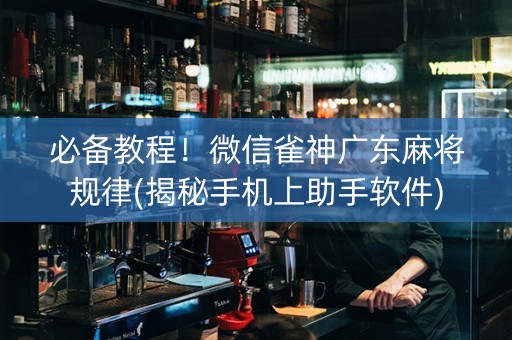 必备教程！微信雀神广东麻将规律(揭秘手机上助手软件)