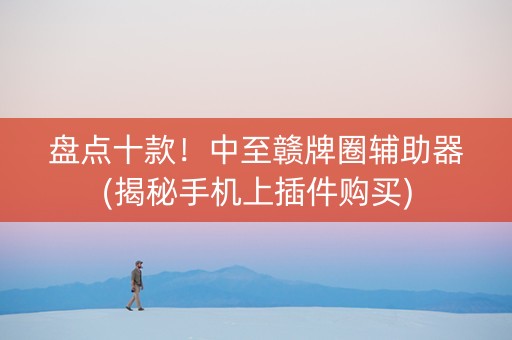 盘点十款！中至赣牌圈辅助器(揭秘手机上插件购买)