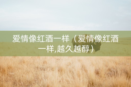 爱情像红酒一样（爱情像红酒一样,越久越醇）