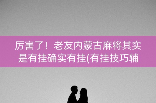厉害了！老友内蒙古麻将其实是有挂确实有挂(有挂技巧辅助器)