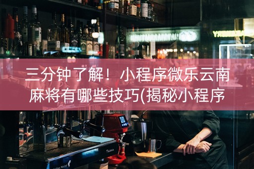三分钟了解！小程序微乐云南麻将有哪些技巧(揭秘小程序提高赢的概率)
