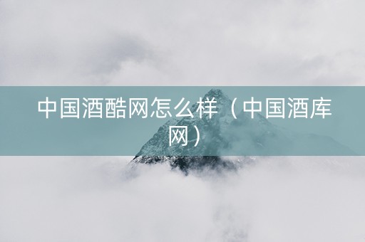 中国酒酷网怎么样（中国酒库网）