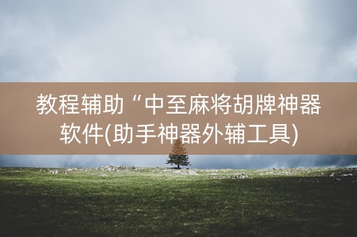 教程辅助“中至麻将胡牌神器软件(助手神器外辅工具)