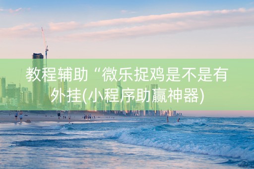 教程辅助“微乐捉鸡是不是有外挂(小程序助赢神器)