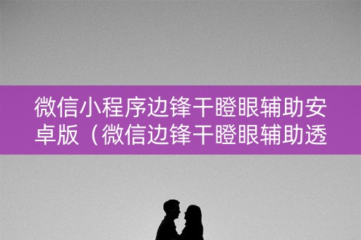微信小程序边锋干瞪眼辅助安卓版（微信边锋干瞪眼辅助透视挂）
