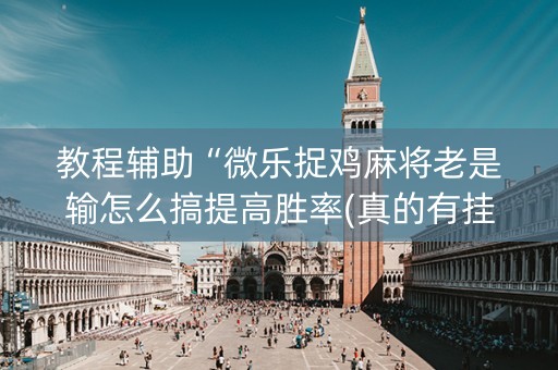教程辅助“微乐捉鸡麻将老是输怎么搞提高胜率(真的有挂确实有挂)