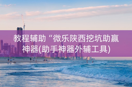 教程辅助“微乐陕西挖坑助赢神器(助手神器外辅工具)