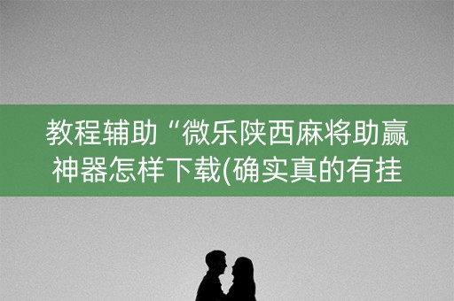 教程辅助“微乐陕西麻将助赢神器怎样下载(确实真的有挂)