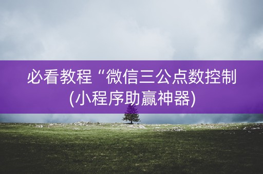 必看教程“微信三公点数控制(小程序助赢神器)
