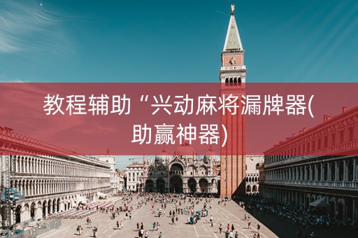 教程辅助“兴动麻将漏牌器(助赢神器)