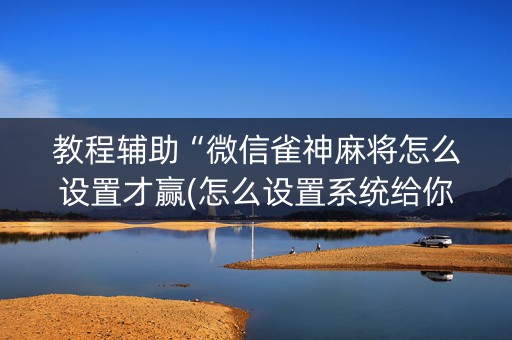 教程辅助“微信雀神麻将怎么设置才赢(怎么设置系统给你好牌)