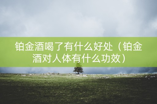 铂金酒喝了有什么好处（铂金酒对人体有什么功效）