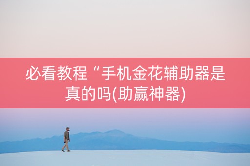 必看教程“手机金花辅助器是真的吗(助赢神器)