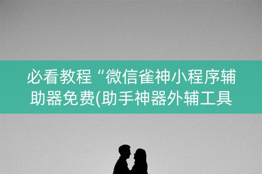 必看教程“微信雀神小程序辅助器免费(助手神器外辅工具)