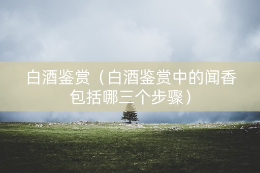 白酒鉴赏（白酒鉴赏中的闻香包括哪三个步骤）