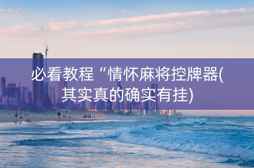 必看教程“情怀麻将控牌器(其实真的确实有挂)