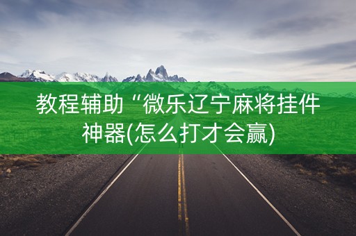教程辅助“微乐辽宁麻将挂件神器(怎么打才会赢)
