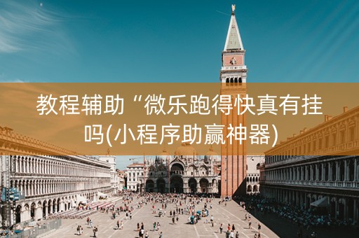 教程辅助“微乐跑得快真有挂吗(小程序助赢神器)