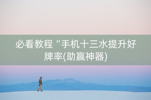 必看教程“手机十三水提升好牌率(助赢神器)