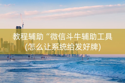 教程辅助“微信斗牛辅助工具(怎么让系统给发好牌)