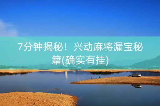 7分钟揭秘！兴动麻将漏宝秘籍(确实有挂)
