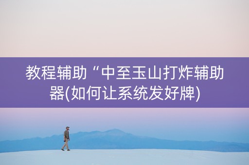 教程辅助“中至玉山打炸辅助器(如何让系统发好牌)