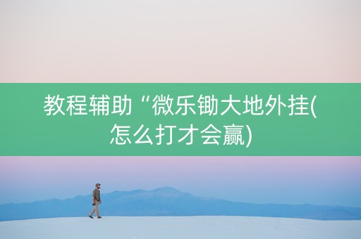 教程辅助“微乐锄大地外挂(怎么打才会赢)