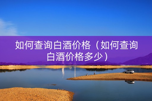 如何查询白酒价格（如何查询白酒价格多少）