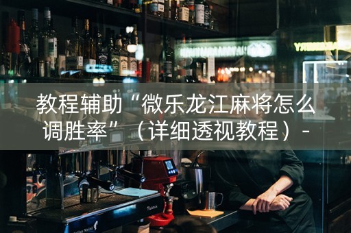 教程辅助“微乐龙江麻将怎么调胜率”（详细透视教程）-哔哩哔哩