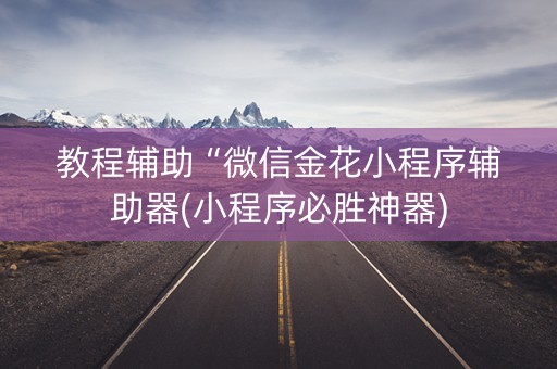 教程辅助“微信金花小程序辅助器(小程序必胜神器)