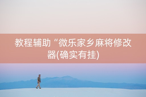 教程辅助“微乐家乡麻将修改器(确实有挂)