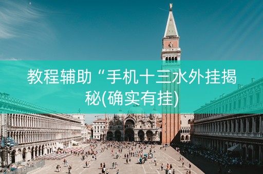 教程辅助“手机十三水外挂揭秘(确实有挂)