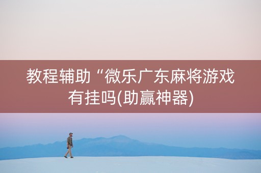 教程辅助“微乐广东麻将游戏有挂吗(助赢神器)