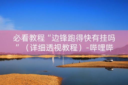 必看教程“边锋跑得快有挂吗”（详细透视教程）-哔哩哔哩
