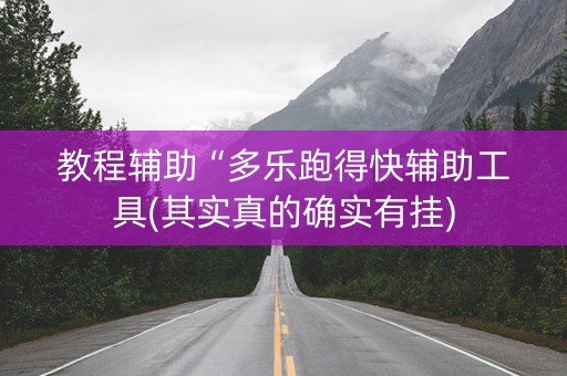 教程辅助“多乐跑得快辅助工具(其实真的确实有挂)