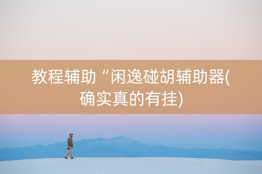 教程辅助“闲逸碰胡辅助器(确实真的有挂)